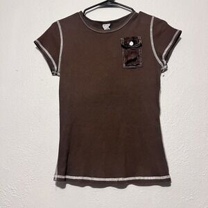 Jack and‎ Jinger Women's Short Sleeve Blouse Pullover Shirt Size M